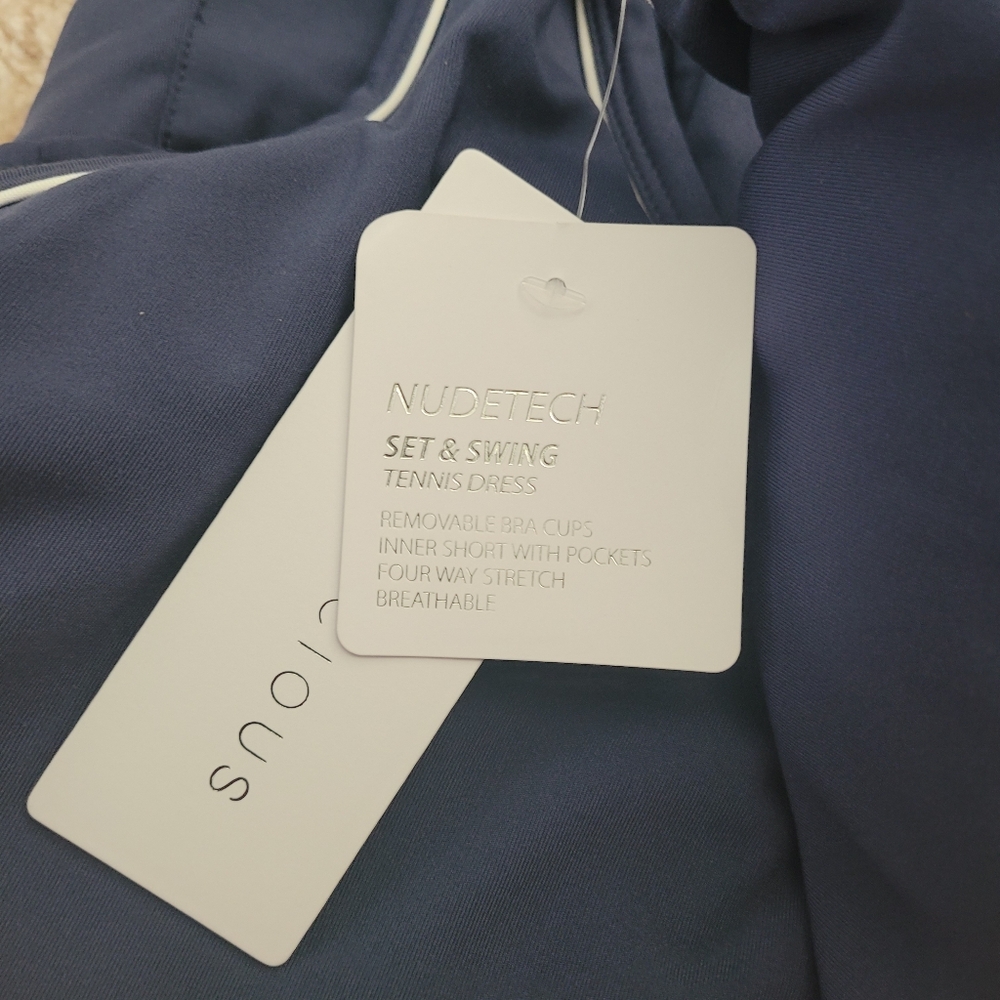 Yogalicious Navy Nudetech Set And Swing Dress Skort Size XL Tennis Golf athletic - Picture 7 of 8
